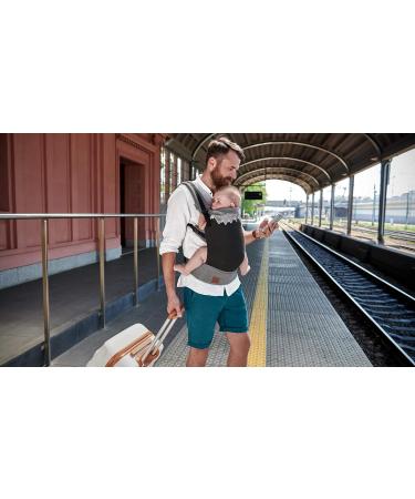 Ergonomic Children's Power Baby Carrier Milo - Back & Belly Carrier for Infants & Toddlers | Lightweight Cotton Gray 3 Months to 20 kg - Buy Online on GoSupps.com