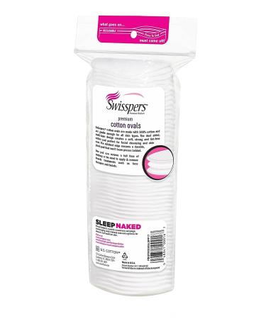 Swisspers Cotton Ovals 50 Count - Gentle and Absorbent Facial Pads - Buy Online on GoSupps.com