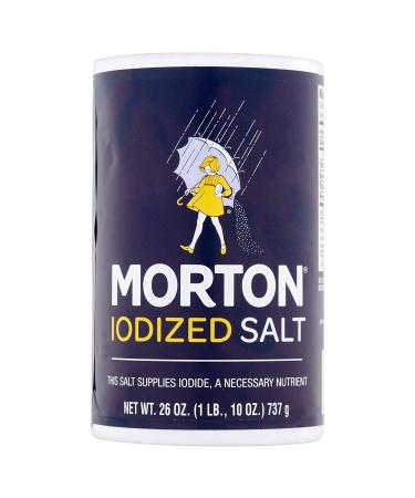 Morton Iodized Table Salt 26 Oz - Pack of 2 | Essential Seasoning for Cooking | Quality Salt for Everyday Use - Buy Online on GoSupps.com