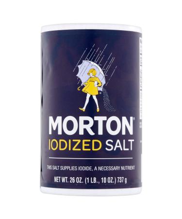 Morton Iodized Table Salt, 26 Oz, pack of 2