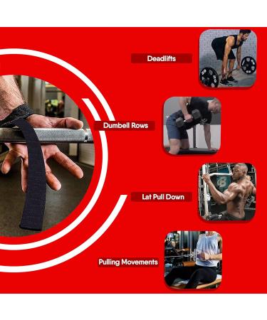 Neoprene Padded Weightlifting Straps | Ultimate Support for Bodybuilding & Strength Training - Buy Online on GoSupps.com