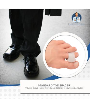 Dr. Frederick's Original Bunion Toe Spacers - Soft Gel Bunion Splint for Fast Relief - Universal Fit for Men & Women - 2 Pieces - Buy Online on GoSupps.com