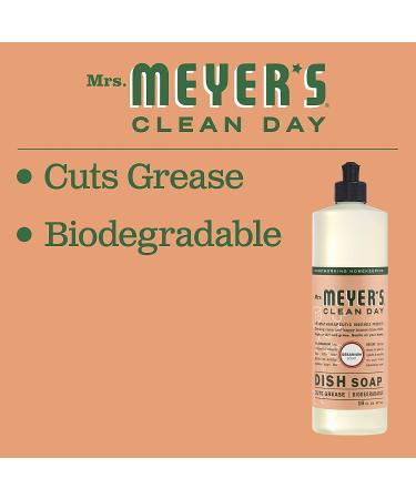 Mrs. Meyers Clean Day Geranium Dish Soap - 16 fl oz | Eco-Friendly & Powerful Clean - Buy Online on GoSupps.com