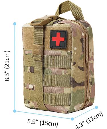 Shop Bituor Tactical First Aid Pocket Bag - Waterproof Molle EMT Pouch for Outdoor Camping & Adventure (Camo Brown) - Buy Online on GoSupps.com