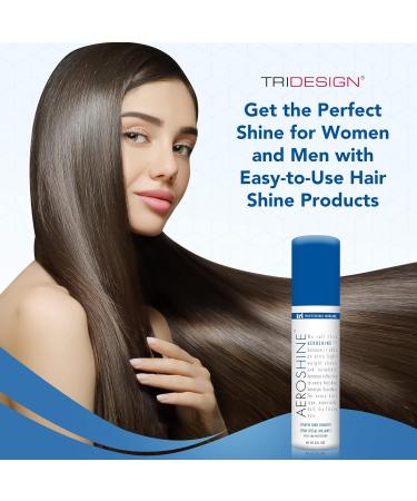 TRI Design Aeroshine Styling Product - Premium Hair Gloss Spray for All Hair Types Versatile Shine Spray for Men and Women Strong Hold Finish Travel Size Perfect for Any Hairstyle - 3 Fl Oz - Buy Online on GoSupps.com