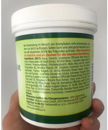 Horse Balm with Hemp - Warming Muscle & Joint Gel - 25 Natural Extracts - Ideal for Athletes - 500ml - Natural Care for Everyday Use - Buy Online on GoSupps.com