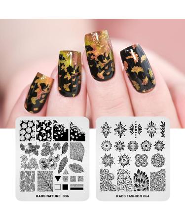 KADS 11-Piece Nail Stamp Set | 10 Plates + Laser Symphony Storage Bag | Perfect for Christmas Nail Art & Animal Designs | Shop Now! - Buy Online on GoSupps.com