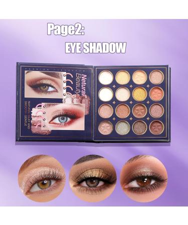 Makeup Book - Gradient Concealer Eyeshadow - Makeup book for highly pigmented eyeshadow ideal for face eyes lips birthdays parties - Buy Online on GoSupps.com