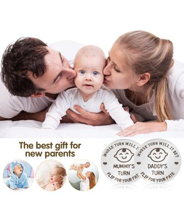 Opopark New Baby Gifts - Funny Decision Coin for New Parents (Silver) - Buy Online on GoSupps.com