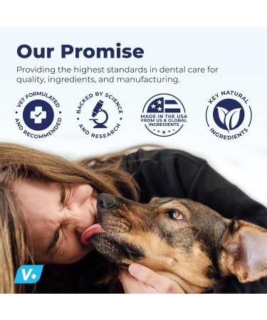 Vetnique Dentabliss - Dog Teeth Cleaning Finger Mitt Dental Wipe - Dog Plaque and Tartar Prevention with Brushing Beads - Convenient Dog Teeth Wipes with Peppermint Dog Breath Freshener 50ct - Buy Online on GoSupps.com