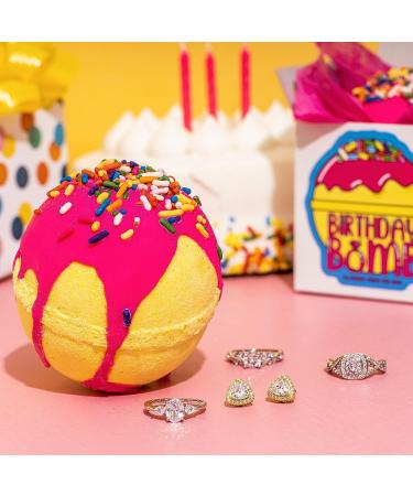 Surprise Jewelry Birthday Cake Bath Bomb | Made in USA | Handmade | Bubble Spa Bath | Ring Size 08 - Buy Online on GoSupps.com