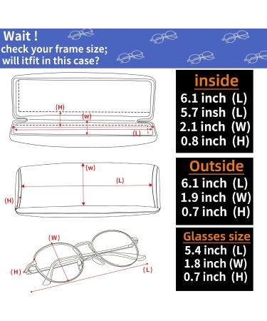 Shop Unique Printed Leather Hard Shell Case Box for Reading Glasses - Includes Matching Cloth Set (2 Pcs) - International Shipping Available - Buy Online on GoSupps.com