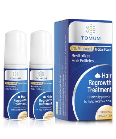5% Minoxidil Foam for Men and Women Topical Hair Loss treatments Hair Growth Serum  Hair Growth for Women and Men - Slows Hair Loss & Promotes Hair Regrowth For Thicker  Longer Hair 2 Month Supply