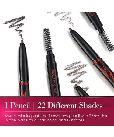 YBF Beauty Eyebrow Pencil - Universal Taupe Brow Liner with Spoolie Brush - 2 Pack for Perfect Makeup Results - Buy Online on GoSupps.com