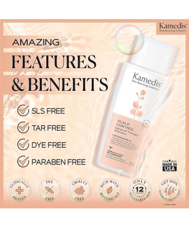KAMEDIS Dandruff Therapy Shampoo - Soothes Itchy, Flaky, Red Scalp - Paraben-Free, Dye-Free, SLS Free - Clinically Proven - 6.7 Fl Oz - Made in USA - Buy Online on GoSupps.com