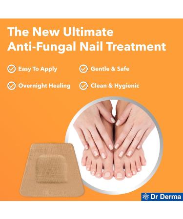 Dr Derma Fungal Nail Treatment | Toe Nail Fungal Treatment | Fungal Nail Treatment For Toenails Extra Strong Patches | 9 Hour Overnight Renewal Extra Strength Fungal Nail Patches (40 Patches) - Buy Online on GoSupps.com