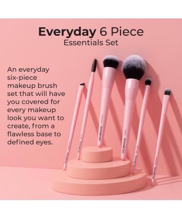 MCoBeauty Everyday Essentials Set for Women - 6-Piece Brush Set for Flawless Makeup Application - International Shipping Available - Buy Online on GoSupps.com