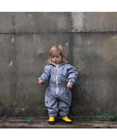 Hippychick Waterproof Fleeced Lined All In One Rainsuit 18-24 Months Grey | Kids Outdoor Snowsuit - Buy Online on GoSupps.com
