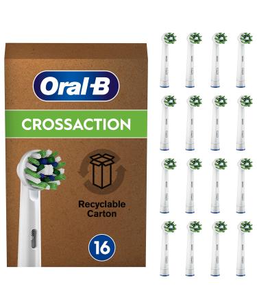 Oral-B CROSSACTION PLEATIONS FOR ELECTION TOEN 16 pieces holistic mouth cleaning with Cleanmaximiser bristles toothbrush attachment for oral-B toothbrushes mailbox-compatible packaging 16 pieces (1 Pack) Alt Single