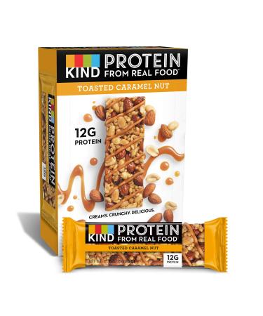 KIND Bars Protein Bars Toasted Caramel Nut 12 Bars 1.76 oz (50 g) Each