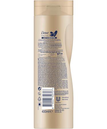 Dove Care + Visible Glow Fair to Medium Gradual Self-Tanning Lotion for Sunny Skin for All Skin Types 400ml (Pack of 6) - Buy Online on GoSupps.com