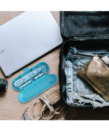 Travel Case for Electric Toothbrush - Blue Holder | Portable Toothbrush Carrying Case (1 Count - Buy Online on GoSupps.com