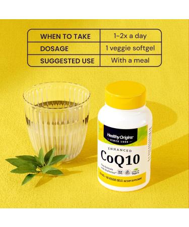 Healthy Origins Natural Enhanced CoQ10 (BioPerine ) 100 mg - Heart Health & Energy Supplement - Gluten-Free & Non-GMO Supplements with BioPerine & Sunflower Lecithin ((Pack of 1) 150 Veggie Gels) 150 Count (Pack of 1) - Buy Online on GoSupps.com
