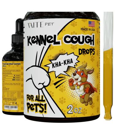 Kennel Cough Drops for Dogs and Cats - Supplements for Health - Throat and Respiratory Support - Kennel Cough - Throat and Respiratory 2.01oz