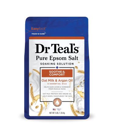 Dr Teal's Kids 3 in 1 Elderberry Bubble Bath Body Wash & Shampoo with Vitamin C & Essential Oils 20 fl oz & Pure Epsom Salt Soothe & Comfort with Oat Milk & Argan Oil 3lbs (Packaging May Vary) - Buy Online on GoSupps.com