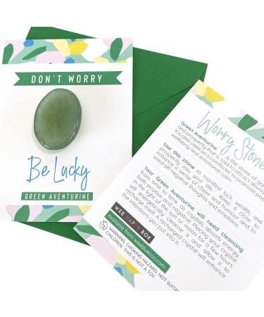 Green Aventurine Worry Stone - Anxiety Relief Crystal Gift for Luck and Farewell - Buy Online on GoSupps.com