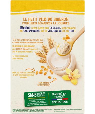Bl dina Bl dine Croissance Breakfast Cereal for Babies Aged 12 Months (6 x 400 g) - Buy Online on GoSupps.com