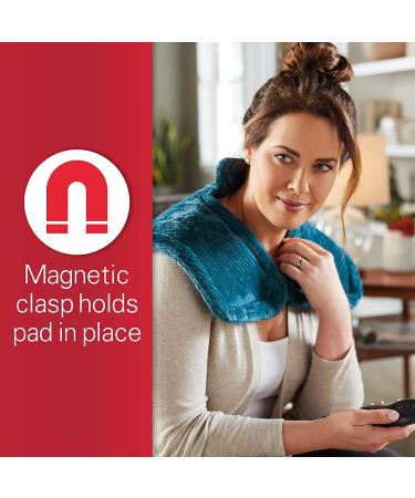 Sunbeam XL Renue Heating Pad - Neck & Shoulder Pain Relief - 4 Heat Settings - Auto-Off - Blue Sapphire - 25 x 25 - Buy Online on GoSupps.com