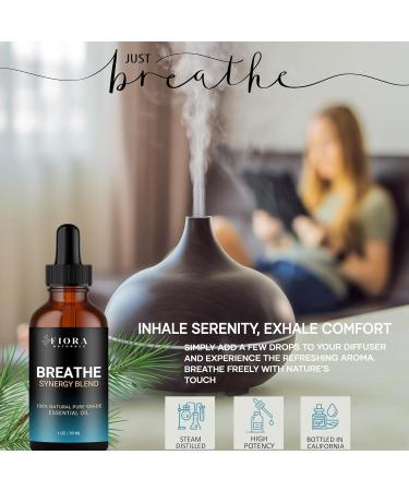 Breathe Essential Oil for Diffuser Essential Oil Blend w/Eucalyptus Peppermint Tea Tree Immunity Essential Oil Blend for Health Shield Aromatherapy w/Clove Cinnamon Lemon Rosemary Eucalyptus Oil - Buy Online on GoSupps.com