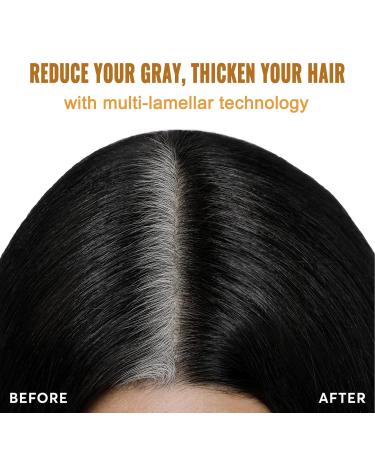 3 In 1 Instant Black Hair Dye Kit - 100% Gray Coverage Quick 15-Minute Color Natural Plant Extracts & Conditioner - 500ml - Buy Online on GoSupps.com