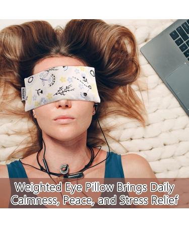 Lavender Aromatherapy Eye Pillow with Extra Cover - Weighted Mask for Relaxation, Yoga, Meditation - Unique Gift for Men, Women, Mom - Spring Dandelion - Buy Online on GoSupps.com