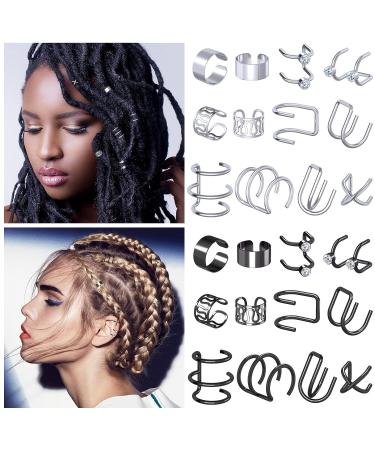 OIIKI 48Pcs Hair Braids Cuffs - Metal Hair Rings for Dreadlock Punk Hair - Non-Piercing Ear Clips - Hair Styling Accessories - Buy Online on GoSupps.com