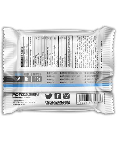 Forzagen Vegan Protein Cookies - 12 Pack | 10g Protein | No Artificial Sweeteners | Vegan Chocolate Chip Snacks - Buy Online on GoSupps.com