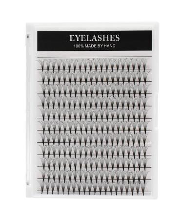Dedila 220Pcs -Long Stem 14D Wide Fans Premade Volume Eye Lashes Extensions Thin Base Natural Long Individual False Eyelashes Soft and Lightweight Cluster Lashes 10-18mm to Choose (18mm)