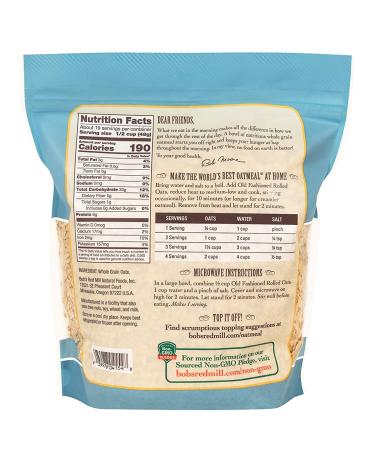 Buy Bob's Red Mill Old Fashioned Rolled Oats 32 Oz - Resealable Pack - Buy Online on GoSupps.com
