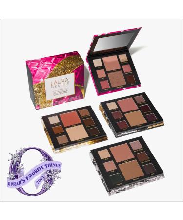 LAURA GELLER NEW YORK 2023 Oprah's Favorite Things Annual Party in a Palette Guest of Honor Gift set -Curated 4 Full Face Makeup Palettes- Includes eyeshadow highlighter and blush - Travel friendly 07 Party in a Palette