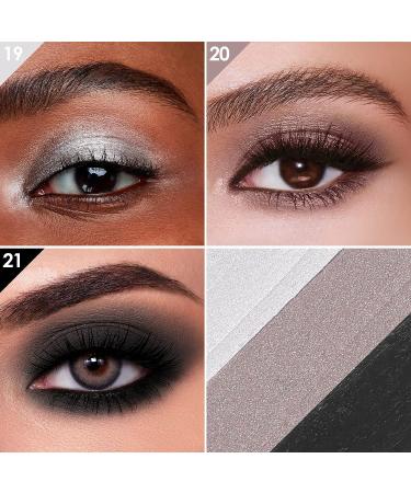 FOCALLURE 3 Pcs Eyeshadow Sticks Set - Shimmer & Matte Crayons with Blending Sponge Brush - Buy Online on GoSupps.com