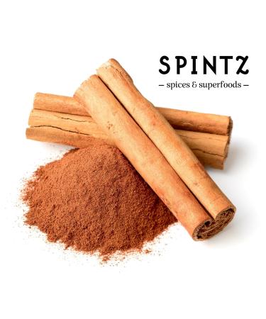 Buy Spintz Bio Ceylon Cinnamon Rods 50st | 13-14 cm Organic & Extra Long | Sustainable & Plastic-Free Packaging | Fresh 340g Ceylon Cinnamon Sticks - Buy Online on GoSupps.com