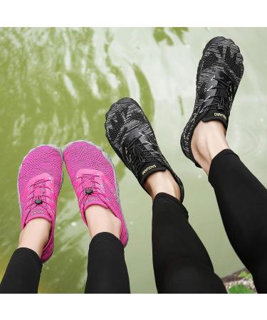 SAGUARO Unisex Barefoot Shoes | Breathable Lightweight Fitness Shoes with Wide Toe Box | Rose Red | 39 EU - Buy Online on GoSupps.com