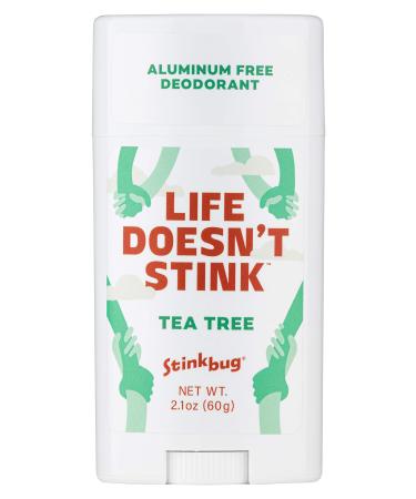 Stinkbug Naturals All Natural Deodorant, Tea Tree, 2.1 Ounce Tea Tree 2.1 Ounce (Pack of 1)