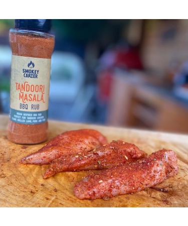 Tandoori Masala BBQ Rub Shaker | The Smokey Carter | Indian Inspired Tandoori Seasoning | Ideal for Curries lamb chops tandoori chicken kebabs & more - Buy Online on GoSupps.com