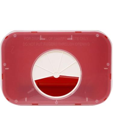 Oakridge Sharps Container 1 Gallon (2 Pack) with Rotating Lid - Easy-to-Use Design - Buy Online on GoSupps.com
