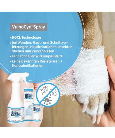 Alfavet VulnoCyn Spray for Pets - Antibacterial Wound Spray for Dogs Cats & Small Animals | 75 ml International Shipping - Buy Online on GoSupps.com