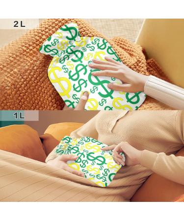 Hot Water Bottle with Cover - 1L Small Pain Relief Bag for Headaches & Neck - BPA Free - Buy Online on GoSupps.com