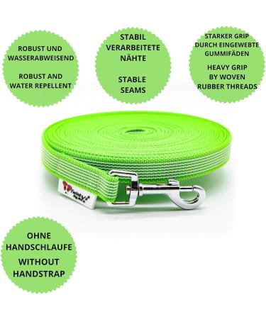 Buy Twinkys Dog Style Rubberized Tow Leash 20mm - 30m Neon Green for Dogs up to 50kg | Made in Germany - International Shipping Available - Buy Online on GoSupps.com