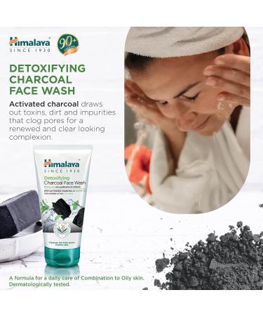Himalaya Detoxifying Charcoal Face Wash - Green Tea & Coconut Charcoal | Deep Clean & Refresh | 150ml - Shop Internationally - Buy Online on GoSupps.com